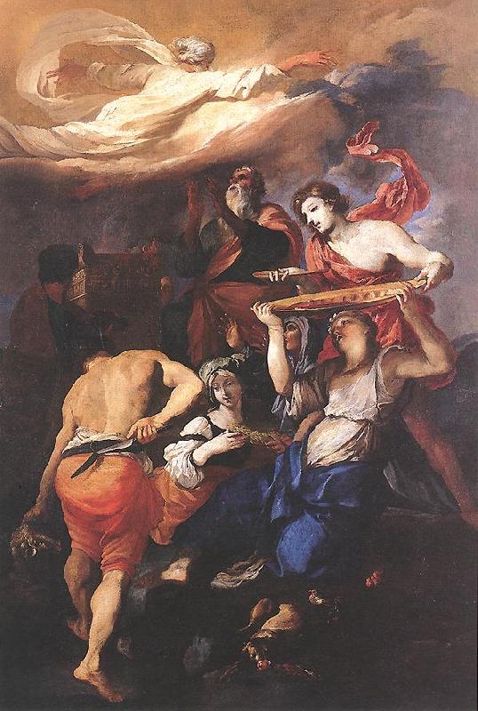 PUGET, Pierre The Sacrifice of Noah f oil painting image